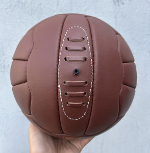 Premium Quality Hand-Stitched Leather <b>Ball</b> For <b>Training</b> & Match Play Durable, Long-Lasting Construction With Comfortable Grip - Product Image 2
