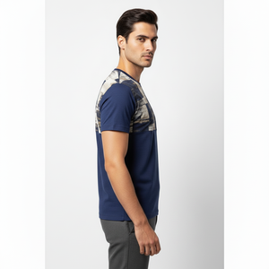 Camiseta Casual de Manga Corta para Hombre, Diseño Moderno con Estampado de Serigrafía, Algodón Jersey, Transpirable, Estilo Urbano - Product Image 3