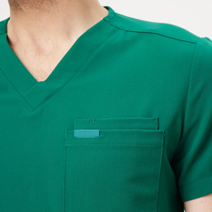 Uniforme Médico Unisex Verde, Cuello en V, Manga Corta, para Enfermería, Hospital, Clínica, Ropa de Trabajo, OEM, ODM - Product Image 4