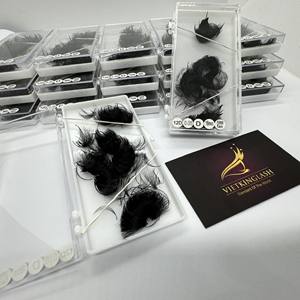 Pestañas Postizas de Volumen Extremo 10D-20D, Color Negro Intenso, Base Delgada y Ligera, Longitud Mixta, OEM, Curvatura C/CC/D/DD/M/L, Pelo Sintético - Product Image 3