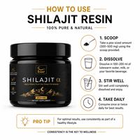 Résine de Shilajit d'Origine Naturelle 40g 100% Pure Végétalienne Complément Alimentaire pour l'Énergie et le Soutien Immunitaire - Usage Adulte