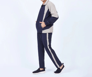 Conjunto Deportivo de Dos Piezas para Hombre, con Capucha, Ajustado, para Entrenamiento, Invierno, Transpirable, con Cierre - Product Image 2