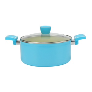 Olla de cocción premium de mármol antiadherente con construcción de aluminio duradero, tapa de vidrio templado y resistente al calor - Product Image 5