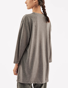 Camiseta Deportiva Casual de Manga Corta, 280 g/m², Oversize, 100% Algodón, Personalizada, al por Mayor, Estampada en Pakistán, para Mujer - Product Image 4