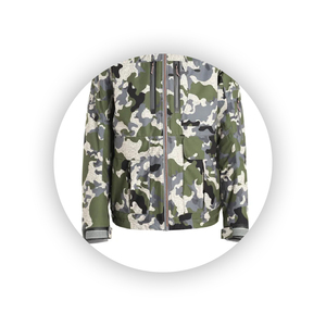 Heavy Duty Soft <b>Shell</b> Hunting Jacket with Reversible Hunting Jacket Camouflage and Solid Color with Insulated Lining - Product Image 5