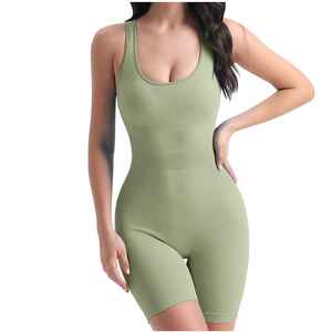 Women's Yoga <b>Bodysuit</b> Slimming Tummy <b>Control</b> High Waist Breathable Quick Dry Spandex/Polyester Sexy Slim Workout Seamless Tight - Product Image 5