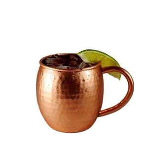 <b>Copper</b> <b>Mug</b> with Handle Vintage Style Drinkware for Cocktails and Teas Eco-Friendly Material - Product Image 1