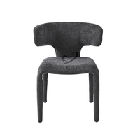 Nouveau modèle 2026, chaise de salle à manger en tissu tout recouvert, mobilier de maison, chaise en tissu de nouvelle conception pour le salon
