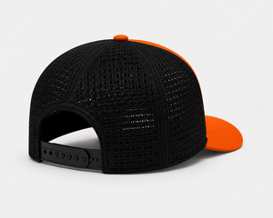 Custom Orange Black Mesh Trucker <b>Cap</b> Adjustable <b>Snapback</b> Baseball Hat 3D Embroidery Outdoor Sports Promotional <b>Cap</b> Wholesale <b>cap</b> - Product Image 5