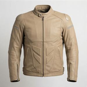 Regular Fit Genuine Motorbike <b>Leather</b> Jackets Cowhide Four Way Samtex Panels CE <b>Protector</b> Safety Riding Gear Customized Color - Product Image 1