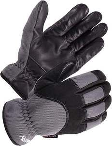 Leather Work <b>Gloves</b> Real Leather Working <b>Gloves</b> Heavy Duty Safety Work <b>Gloves</b> Reinforced Palm Abrasion Resistant Construction - Product Image 5