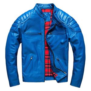 Veste en cuir vintage décontractée authentique pour hommes avec col à revers, manteaux chauds pour un usage quotidien, tenue décontractée en hiver - Product Image 1