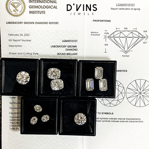 D'vins Jewels - Diamantes Cultivados en Laboratorio de Alta Calidad CVD de 6.5 mm y 1 Quilate, Color D, Claridad VVS, Corte Brillante Redondo, para la Elaboración de Joyas - Product Image 5