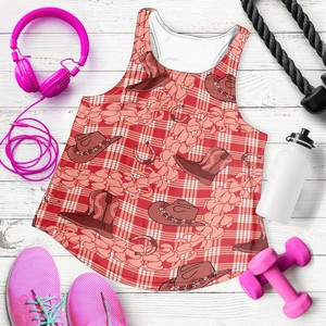 Camiseta sin mangas de poliéster para mujer con estampado floral a cuadros, cuello redondo, transpirable, de punto, con estampado digital, estilo casual y adornos de cintas. - Product Image 5
