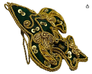 Badges en feutre non tissé lavables, personnalisables, écologiques, brodés à la main Zardozi - Décoration de cadeau de Noël - Product Image 3