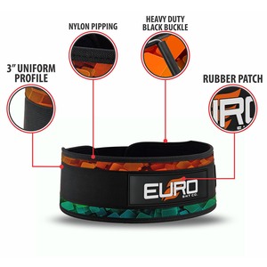 Euro Skt Co. Ceinture de musculation réglable et respirante avec motif drapeau américain pour l'entraînement en force - Product Image 6