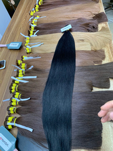 Extensiones de Cabello Humano Virgen Vietnamita de Punta Plana, Súper Doble Trama, Premium, 100g, Venta al por Mayor, Todos los Colores - Product Image 5
