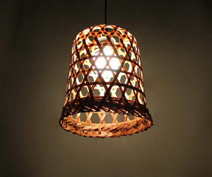 Woven Bamboo Basket Pendant Light Bohemian Style <b>Ceiling</b> Lamp Natural Rattan Hanging Light Boho Home <b>Decor</b> Supplier Manufacturer - Product Image 1