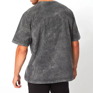 Camiseta de Franela con Lavado Ácido para Hombre, Precio al por Mayor, Alta Calidad, Material Duradero Personalizable, Servicio OEM Completamente Personalizado - Product Image 2