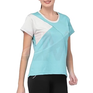 Camiseta de Algodón Lisa para Mujer, Corte Ajustado, Tejido Transpirable y Suave, Estilo Casual de Verano para Uso Diario, Básica, Minimalista y Moderna - Product Image 1