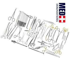 Ensemble d'instruments de chirurgie générale en acier inoxydable allemand 78 pièces Source d'alimentation manuelle - Product Image 6