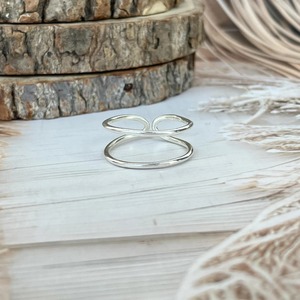 Geometric 925 Silver Minimalist <b>Plain</b> Band <b>Ring</b> Unisex Everyday Wear - Product Image 3