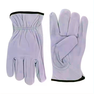 Gants d'hiver pour homme en cuir véritable de haute qualité, doublure en laine chaude, gants de conduite en peau de mouton noire avec sangle de poignet réglable - Product Image 6