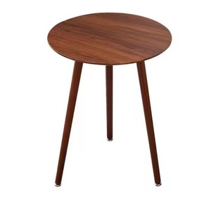 Table d'appoint de luxe en noyer, meuble d'appoint moderne pour salon, table de chevet de style mid-century - Product Image 2