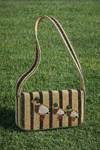 Sac à bandoulière artisanal en perles, léger et écologique, brodé style bohème, avec détails artisanaux, taille personnalisable KANTK - Product Image 1