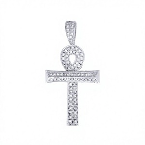Bijoux D'VINS sur mesure, certifiés IGI, VVS, en argent plaqué rhodium, luxe, hip-hop, moissanite taille brillant, cadeau unisexe - Product Image 2