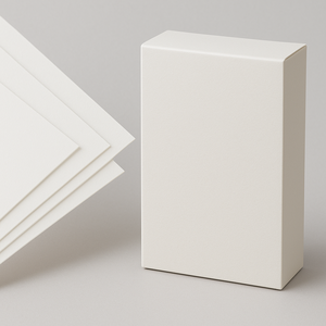 Carton enduit pour boîtes rigides, emballage haut de gamme |   Carton d'emballage structurel en pâte recyclée durable, simple face, 200 g/m² - Product Image 1