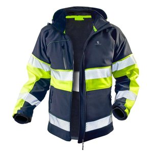 Chaqueta de Trabajo de Seguridad Reflectante para Hombre, Impermeable, de Alta Visibilidad, Resistente al Viento, de Poliéster, Certificada CE, Antidesgarro - Product Image 2