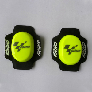 Protège-genoux de moto imprimés à coque rigide, protections pour motocross, équipement de course unisexe, garde-corps en plastique pour motards - Product Image 4