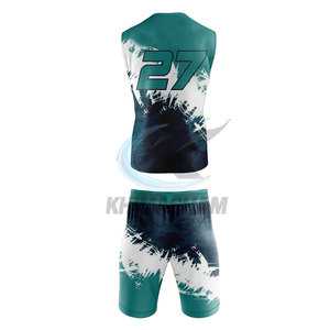 Uniforme de football américain en polyester durable et respirant, coutures renforcées, design personnalisable pour l'entraînement sportif des hommes adultes - Product Image 3