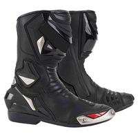 Bottes de moto sur mesure, embout en acier, imperméables, respirantes, en cuir, chaussures de moto pour l'hiver, grande taille, cuir personnalisé