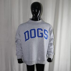 Sudaderas DOGS con cuello simulado, 450 GSM, nombre personalizado, bordado en aplique, corte holgado, 100% algodón, felpa francesa. - Product Image 3