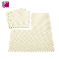 Tapete de Gimnasio de Espuma EVA Ecológico, Inodoro y Duradero, de 60 cm Cuadrados, 10 mm de Grosor, Diseño de Hojas, Absorbente de Impactos e Impermeable, para Área de Juegos Infantiles