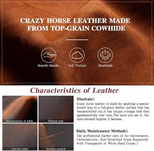Ceinture porte-outils en cuir Crazy Horse avec porte-marteau et sangle à boucle réglable - Product Image 6