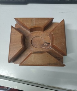 Haute qualité élégant pin bois bougeoirs décor à la maison noël nouvel an Table pièce maîtresse gravé amour modèle artisanat - Product Image 6