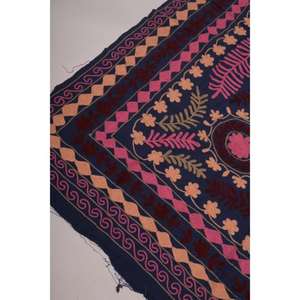 Handmade Eco-Friendly Vintage Kantha Suzani <b>Quilt</b> 100% Cotton Floral Embroidery Boho Bedspread Indian <b>Throw</b> Blanket Bedding - Product Image 4