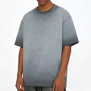 Camiseta Personalizada para Hombre, Oversize, 100% Algodón, con Paneles Gruesos, 260 g/m², Estilo Urbano, Lavada, Lisa, para Impresión DTG - Product Image 1