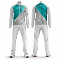 Ensemble de survêtement sportif grande taille, décontracté, uni, hiver, personnalisé, veste et pantalon de sport assortis, 100% coton