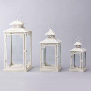 Vintage Gold Iron Portable Tall/<b>Large</b> <b>Candle</b> <b>Lanterns</b> Hanging <b>Candle</b> Holder for Home Decoration & Garden Living Room Parties - Product Image 2