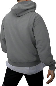 Sudadera con Capucha Profesional al por Mayor, Diseño Retro con Bloques de Color y Aglets Metálicos Mate, Logotipo Personalizado Impreso - Product Image 2