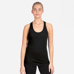 <b>Women's</b> <b>Black</b> Scoop Neck <b>Tank</b> <b>Top</b> Minimalist Solid Color Breathable Regular Length <b>Women's</b> <b>Tank</b> <b>Top</b> Wholesale OEM ODM Supplier - Product Image 5