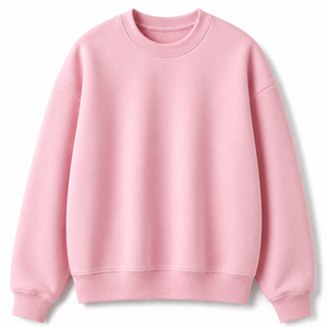 เสื้อสเวตเชิ้ตคอกลมทรงโอเวอร์ไซส์สำหรับผู้ชาย ผ้าฟลีซหนานุ่ม ผสมผ้าฝ้าย สไตล์ลำลอง สตรีทแวร์ รับผลิตแบบ OEM - Product Image 1
