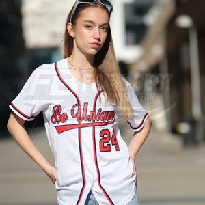 Maillot de baseball demi-boutonné et entièrement boutonné, grande taille, respirant, séchage rapide, 100 % polyester, équipement essentiel pour les équipes et les fans, pantalon flexible - Product Image 4
