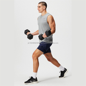 กางเกงบ็อกเซอร์ขาสั้นของผู้ชายผ้าไนลอนสำหรับออกกำลังกายฟิตเนส2อิน1พิมพ์ลายระบายเหงื่อออกแบบได้ตามต้องการ - Product Image 2