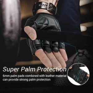 Guantes de Gimnasio de Silicona Negros Fawn International con Cierre de Cordones, Duraderos, Antideslizantes, Protección para la Palma, Unisex, para Levantamiento de Pesas, Personalizables - Product Image 5