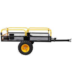 Chariot à benne basculante robuste, capacité de charge de 1000 lb, à attacher à un véhicule tout-terrain, un UTV, une tondeuse à gazon, un tracteur, pour le transport dans la cour, le jardin, la ferme - Product Image 6